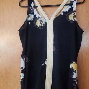 Black flowery Blouse